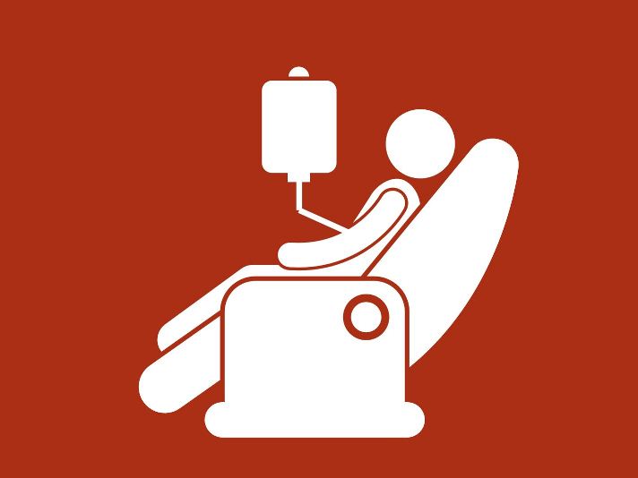 person getting IV therapy