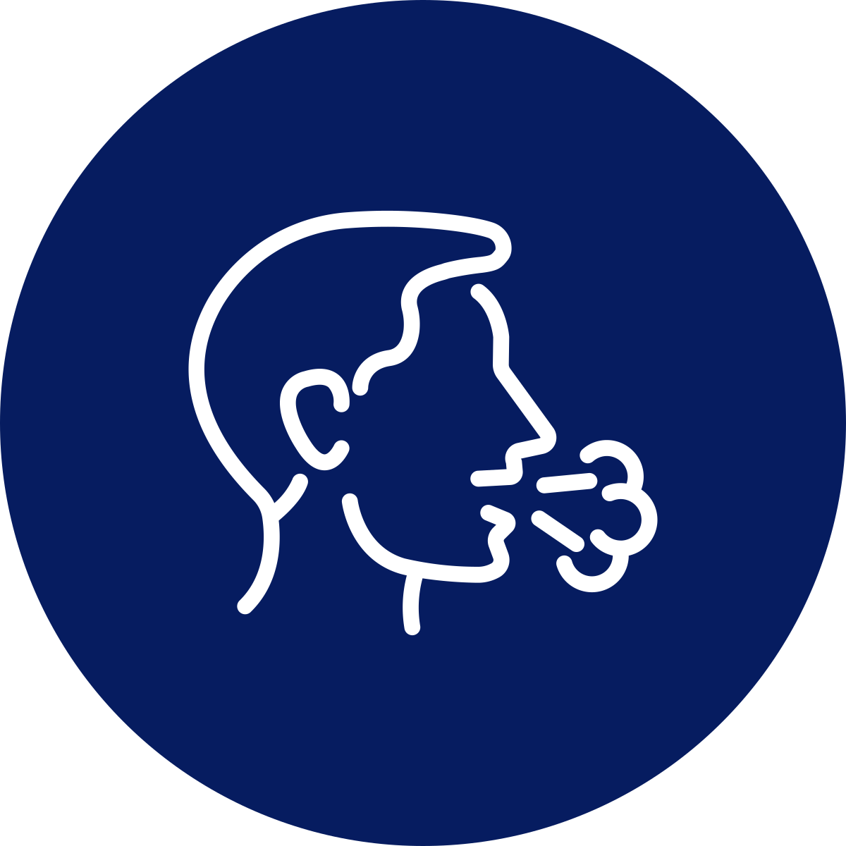 icon of coughing